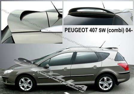 Achterklep spoiler dakspoiler Peugeot 407 S.W.