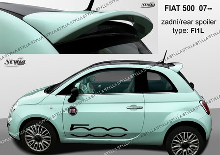 Achterklep spoiler dak spoiler Fiat 500 Stylla 2007-2019