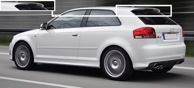 S Line S3 achterklep spoiler Audi A3 3-deurs