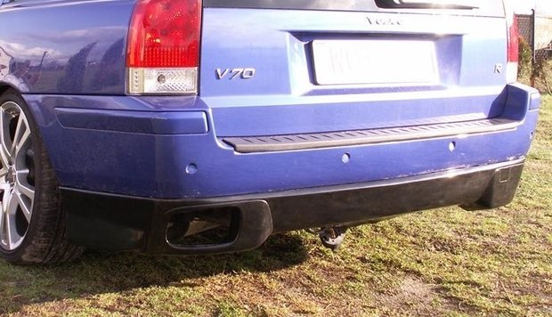 Achterbumper spoiler diffuser Volvo V70 '00-'07