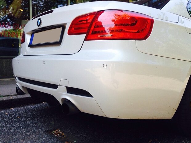Performance achterbumper spoiler diffuser (LR) BMW E92-E93 M-pakket